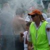 NSW Parks and Wildlife Officer and daughter at Smoking Ceremony